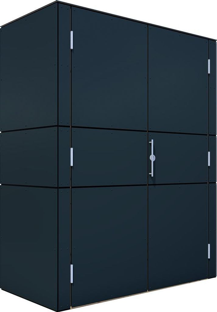 Bertilo HPL Geräteschrank Terrace High - 6 mm anthrazit