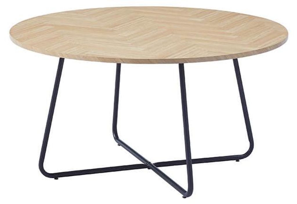 HOME DELUXE - Couchtisch Rund NOVARA 88 x 47 cm- Fishbone Produktbild 