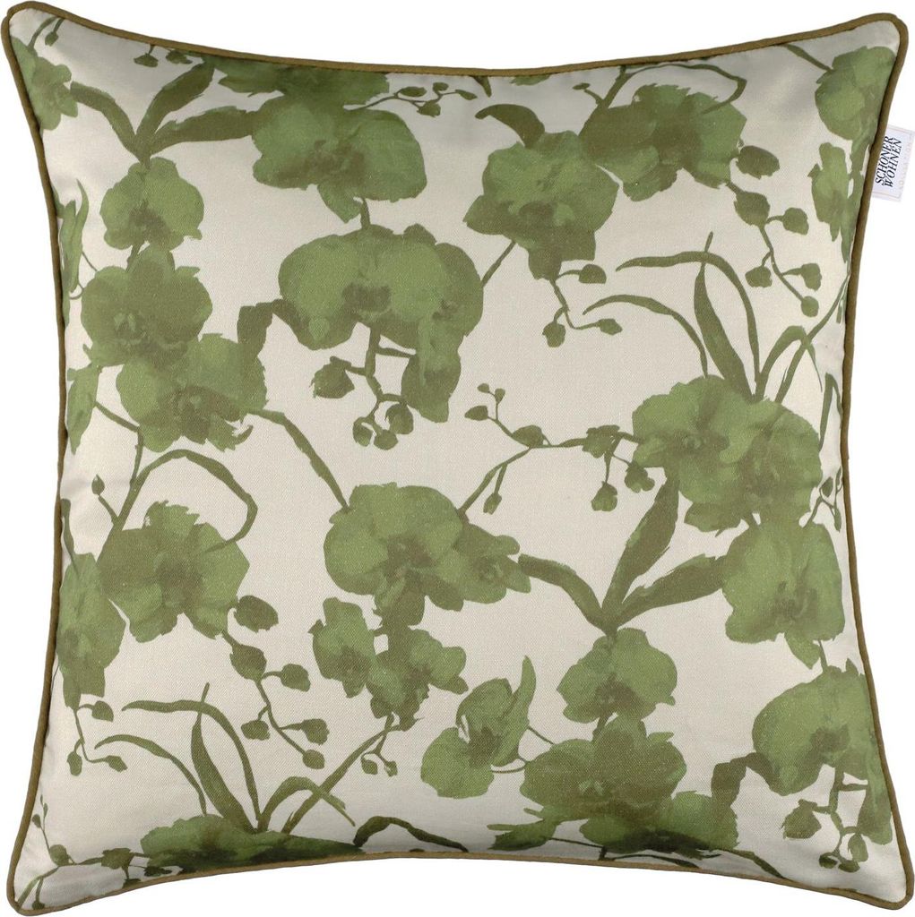 SCHÖNER WOHNEN Zierkissenhülle Orchid grün 45x45cm Produktbild 