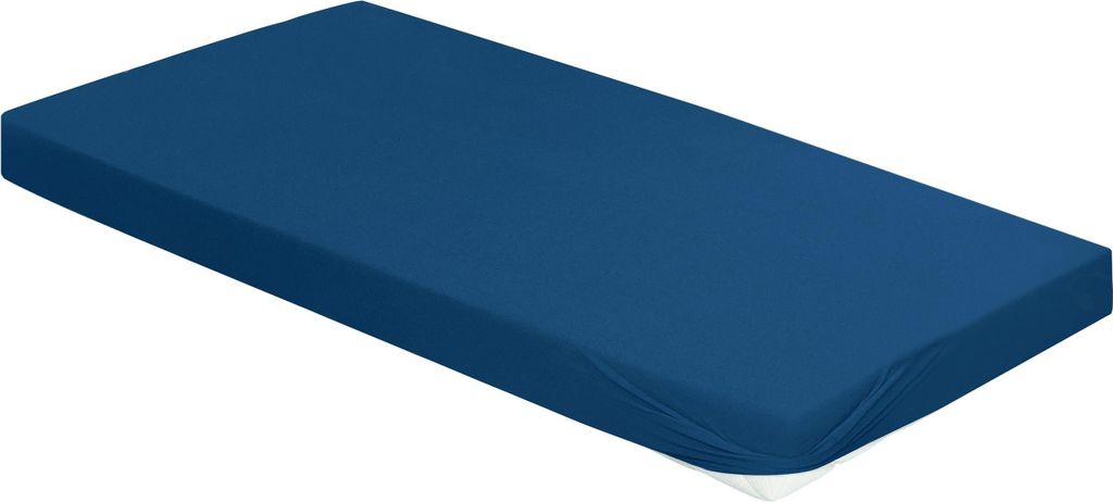 IRISETTE CLASSIC-JERSEY SPANNBETTTUCH JUPITER 0008 indigo 100 x 200 cm