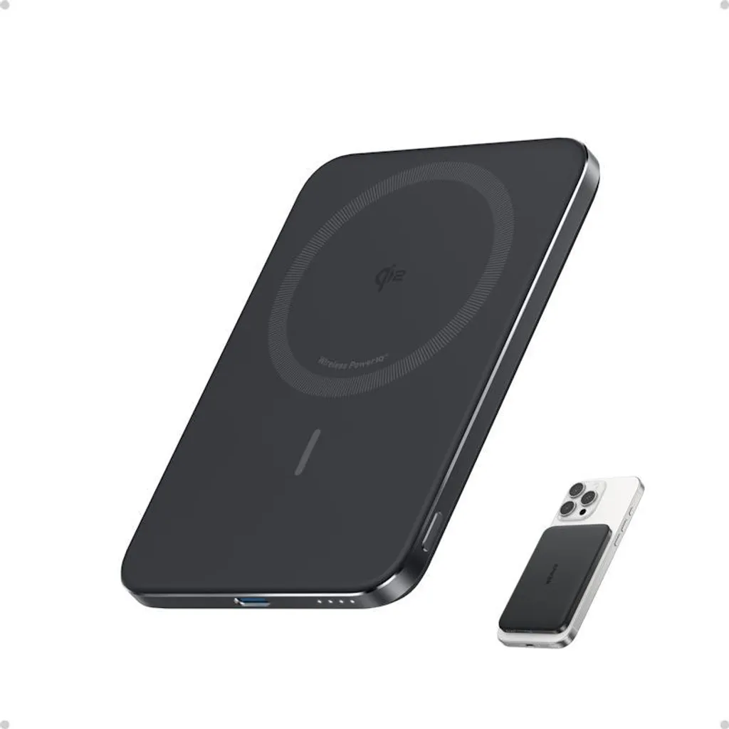 Anker Nano Power Bank 5000mAh 20W Wireless - Caricabatterie MagSafe Nero
