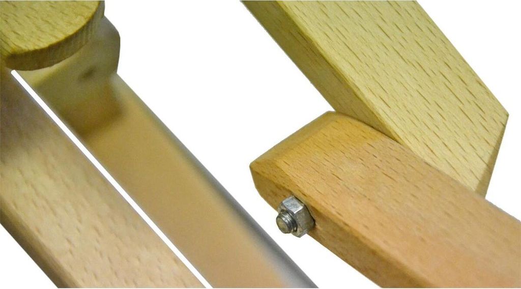 Holzschlitten mit Rückenlehne Produktbild 3