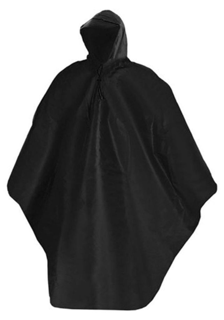 Trizand 22871 Poncho – Regenponcho mit Kapuze, schwarz Produktbild 
