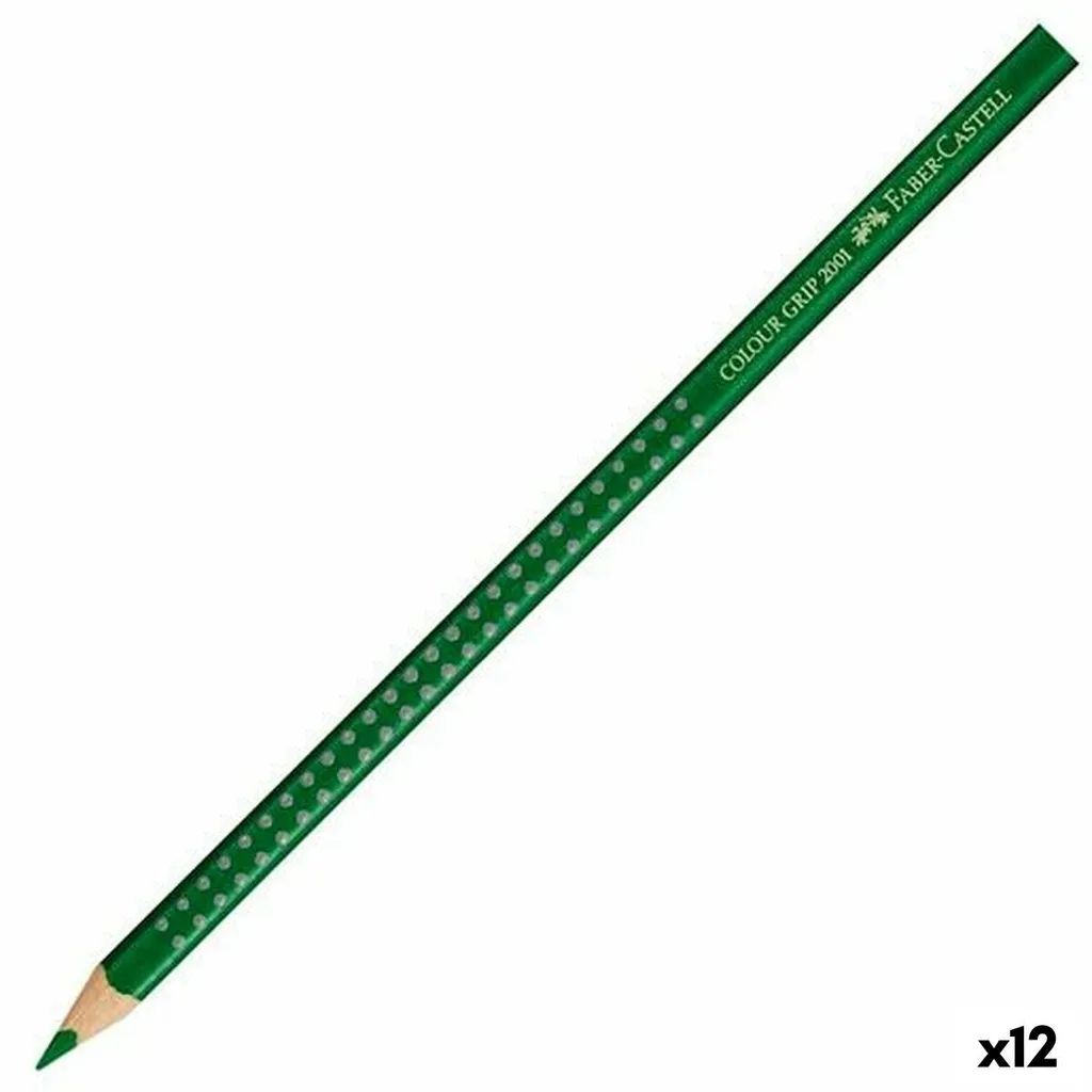 12 Crayons Colour GRIP Faber-Castell 112467 Mine Aquarelle Vert Olive 167