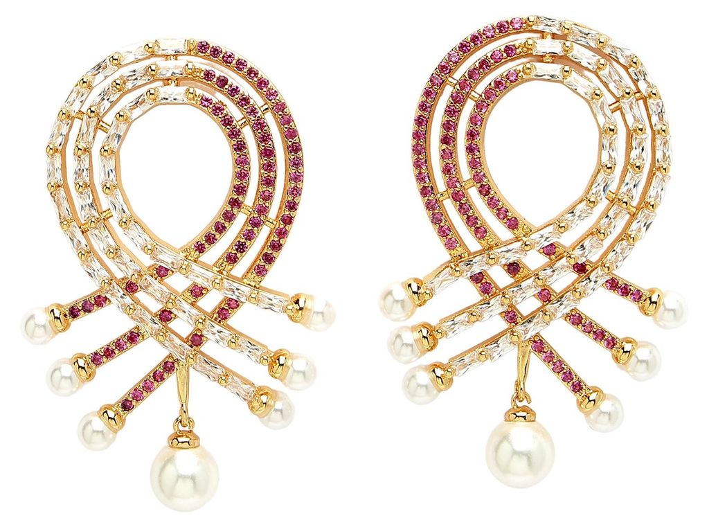 AVANT-GARDE PARIS Diva Kollektion Moderne Zirkonia-Ohrringe