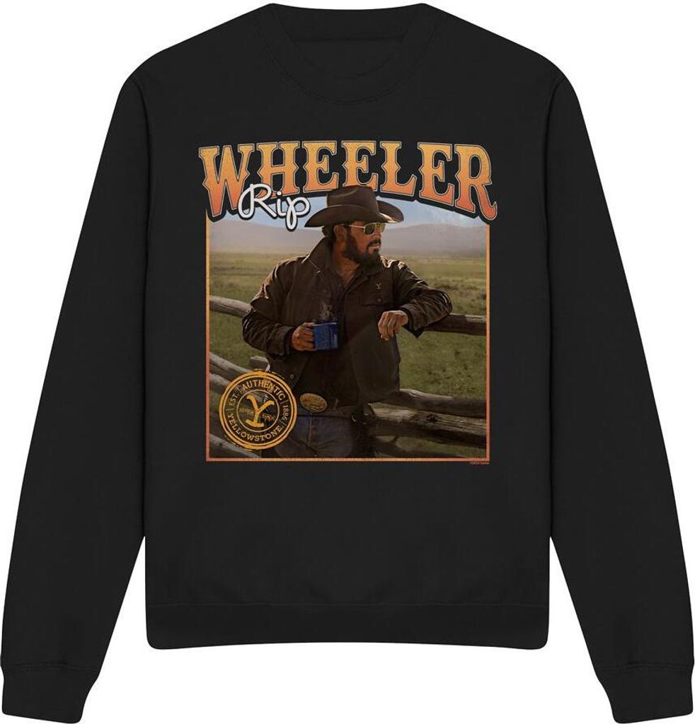 Yellowstone - "Coffee with Rip Wheeler" Sweatshirt für Herren/Damen Uni TV12188 (XL) (Schwarz)