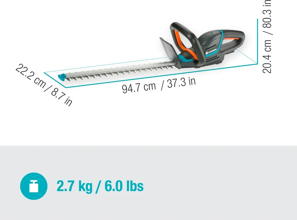 Gardena 14730-55 ComfortCut | Tagliasiepi Wireless 18V P4A Solo - 12