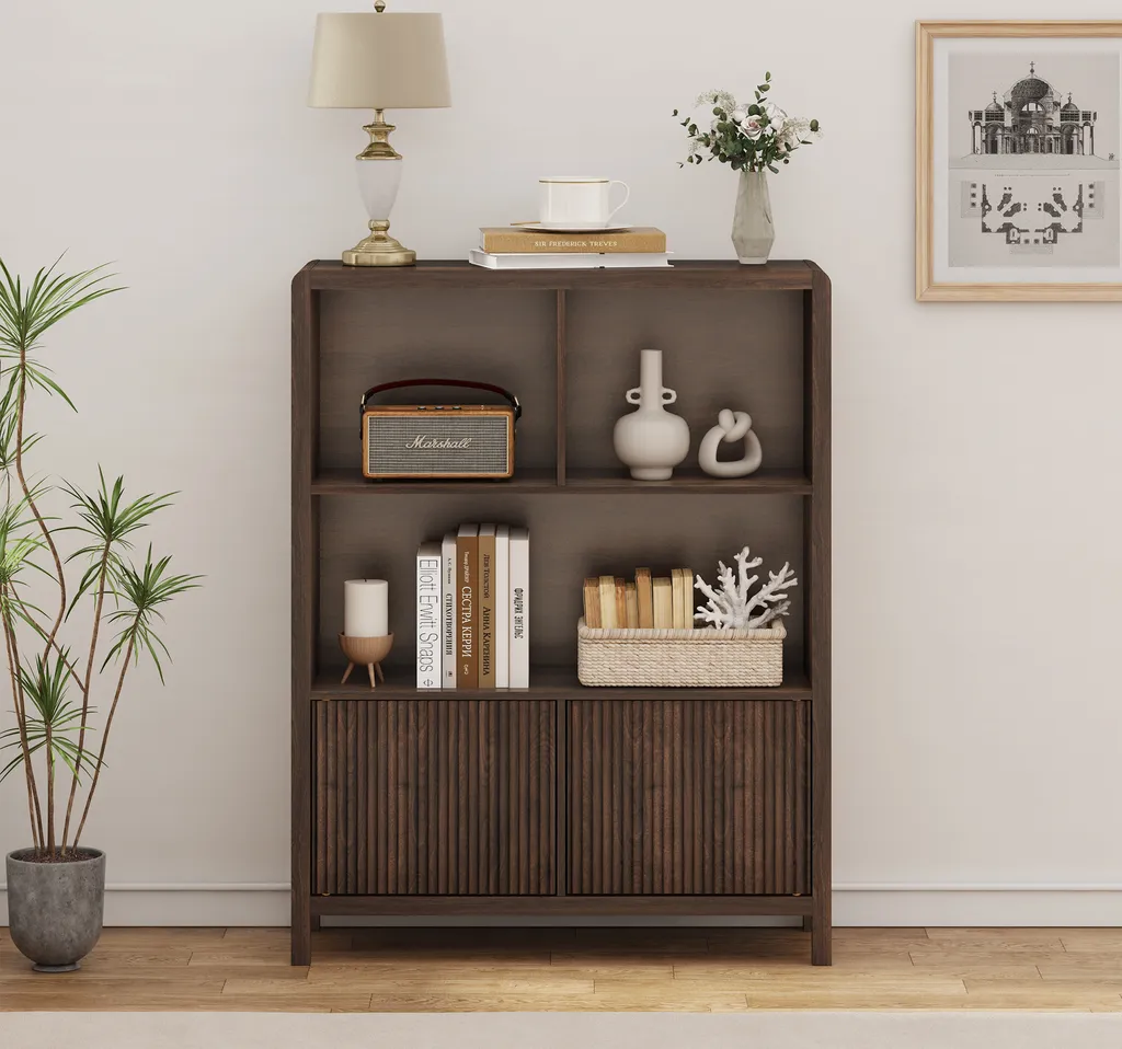 Mobile Credenza Lukkodso 103 cm Noce | Mobile Ingresso 5 Vani Moderno