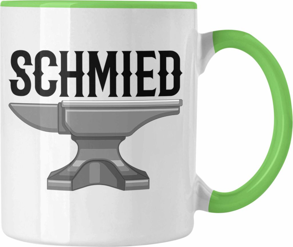 Trendation - Schmied Tasse Geschenk Spruch Geschenkidee Metallschmied (Grün)