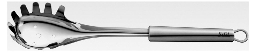 Spaghettilöffel 32 cm, Nudellöffel, Edelstahl poliert, spülmaschinengeeignet
