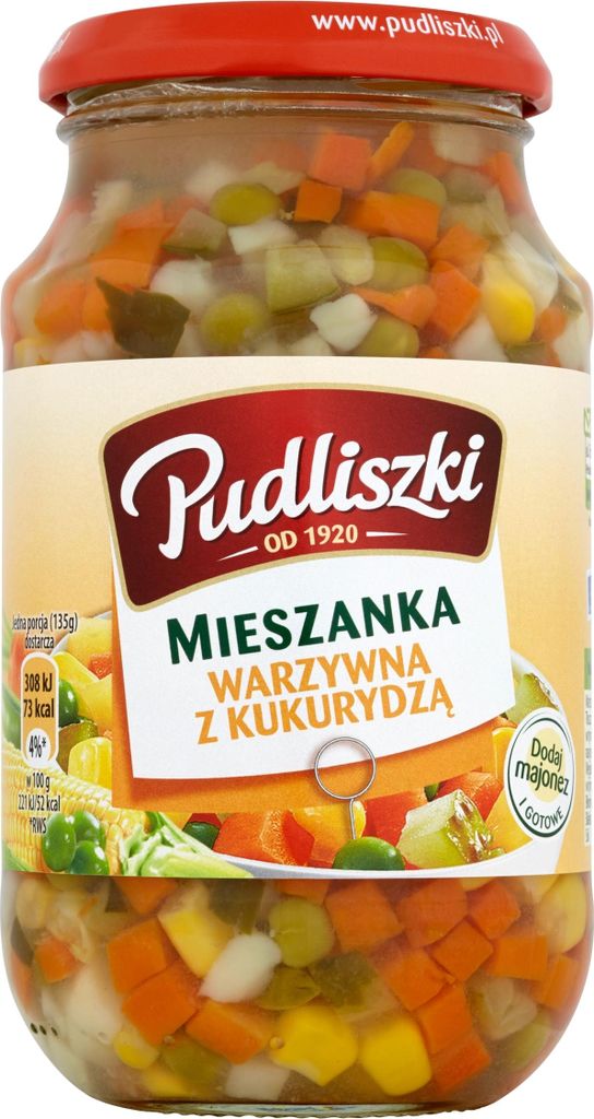 Pudliszki Mieszanka warzyw z kukurydzą 450 g Zdjęcie produktu 