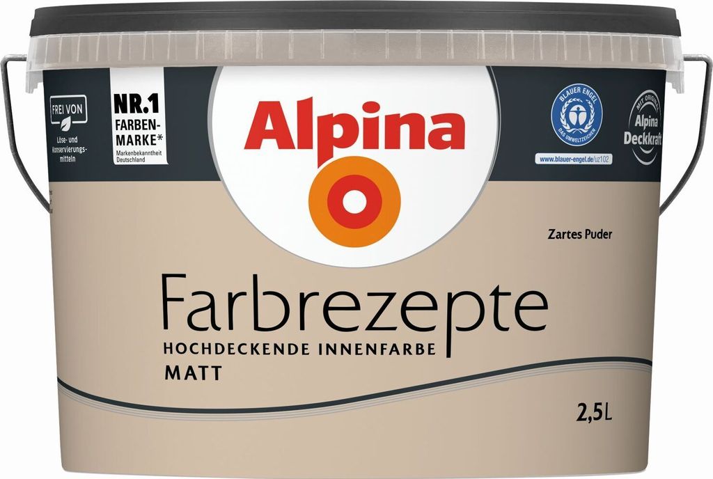 Alpina Farbrezepte Zartes Puder matt 2,5 L Produktbild