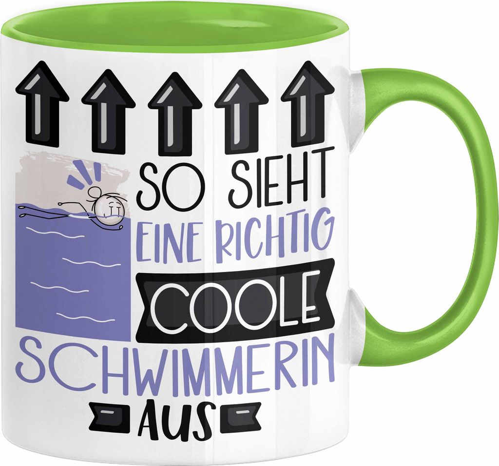 Schwimmerin Geschenk Tasse Lustig Geschenkidee für Produktbild 