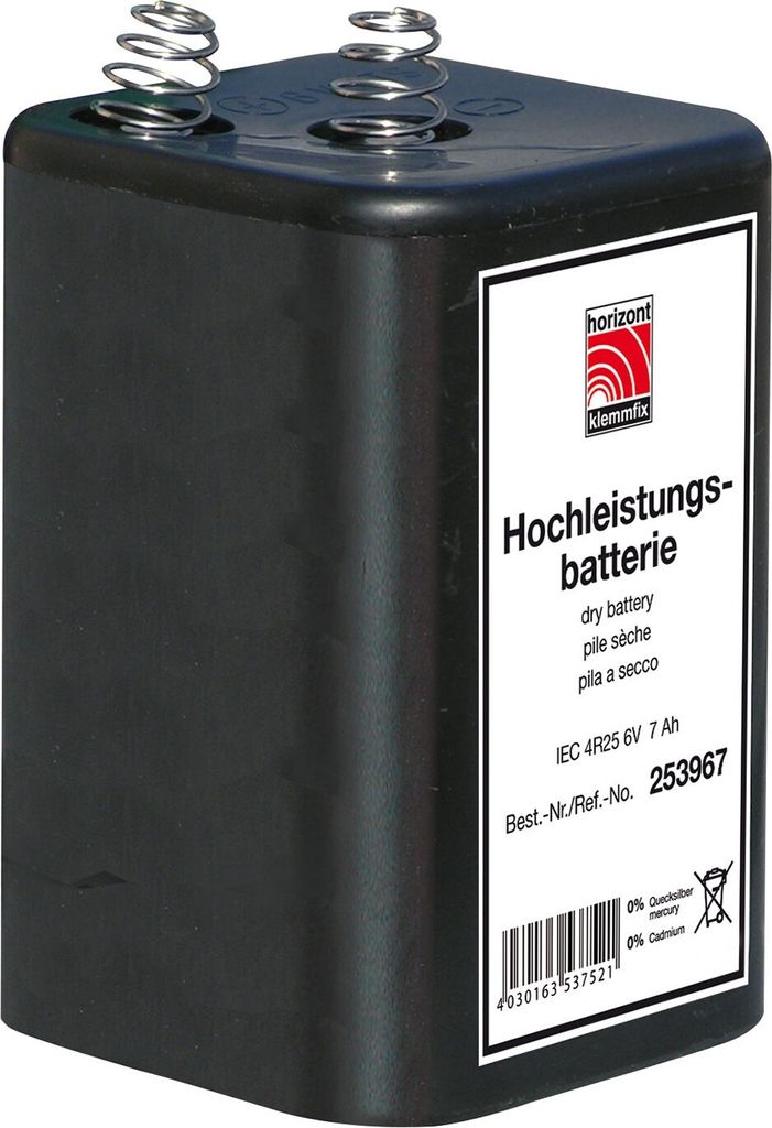 Blockbatterie IEC4R25 6V/7Ah Quecksilberfrei Produktbild 