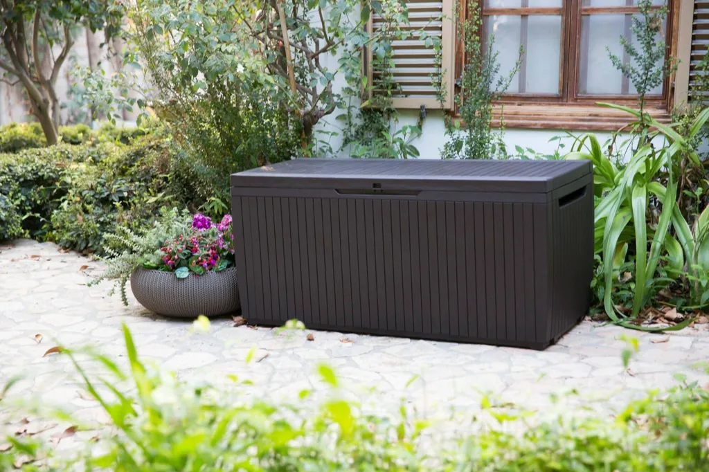 Cassapanca Outdoor Dmora Burlington Marrone - Impermeabile e Sicura - 2