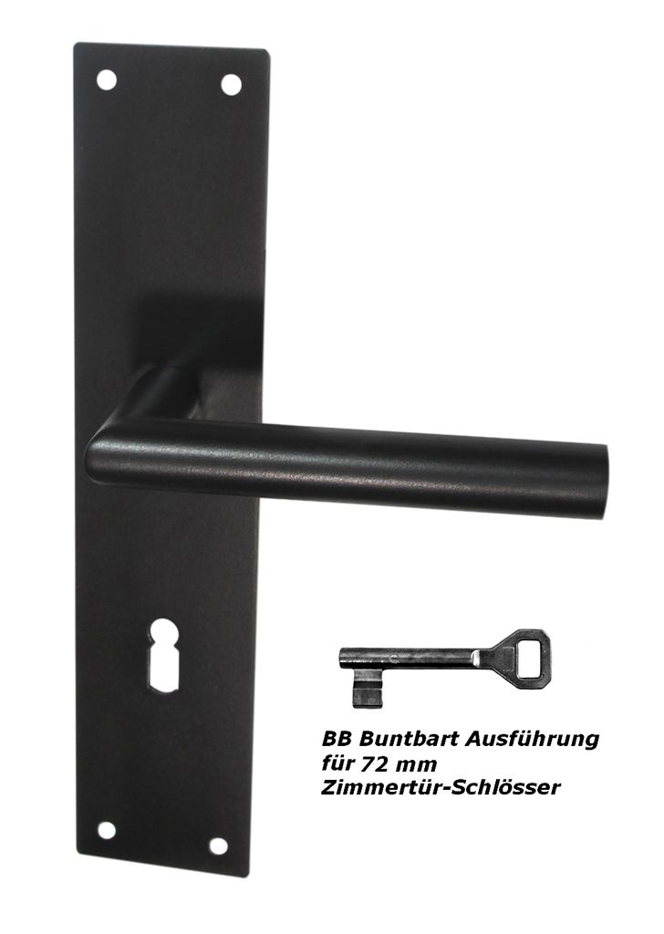 Türbeschlag 1723 LS Anna BB Schwarz Renovierung Türdrücker Türgriffe Türklinke