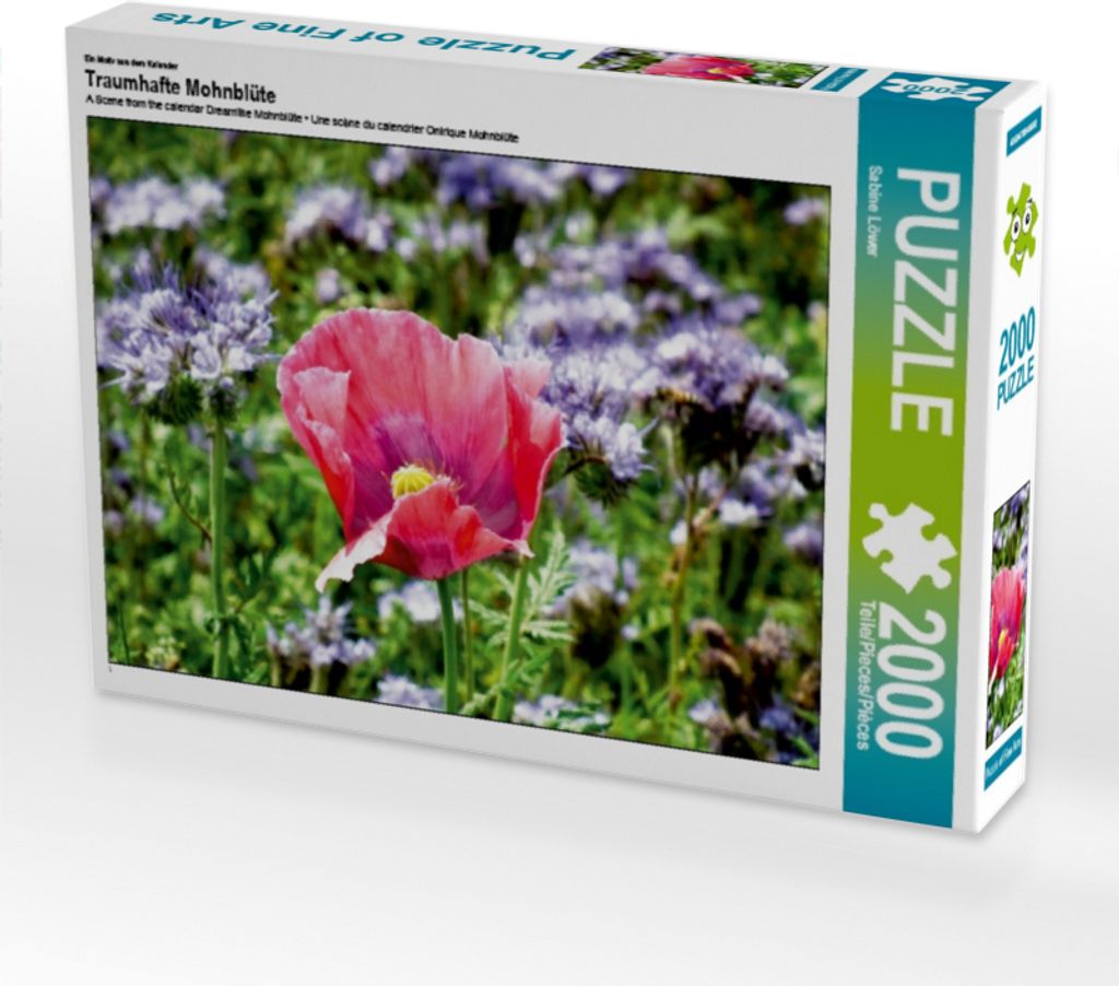 CALVENDO Puzzle Ein Motiv aus dem Kalender Traumhafte Mohnblüte 2000 Teile Puzzle quer | 2000 Teile Lege-Größe 90x67cm Foto-Puzzle für glückli...