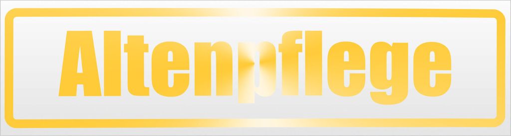 Kiwistar Altenpflege Magnetschild Schild magnetisch - 20cm Gelb - reflektierend - Magnetfolie für Auto PKW Kfz