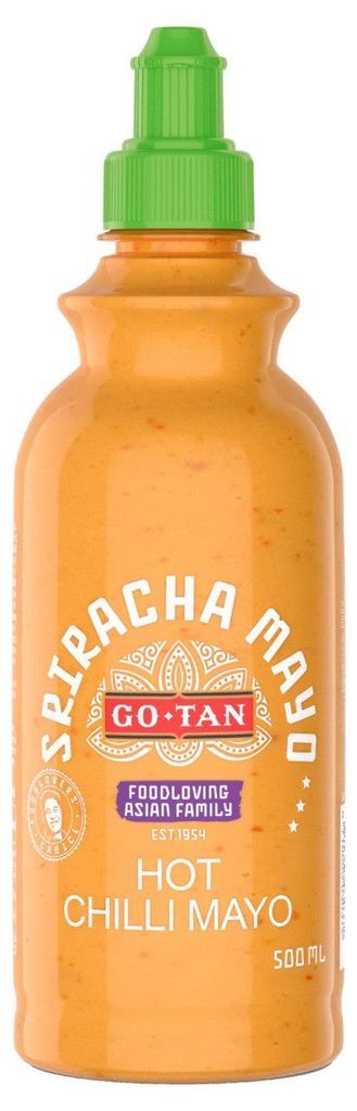 Go-Tan Sriracha Hot Chilimayo 500g – Pikantny majonez Zdjęcie produktu 
