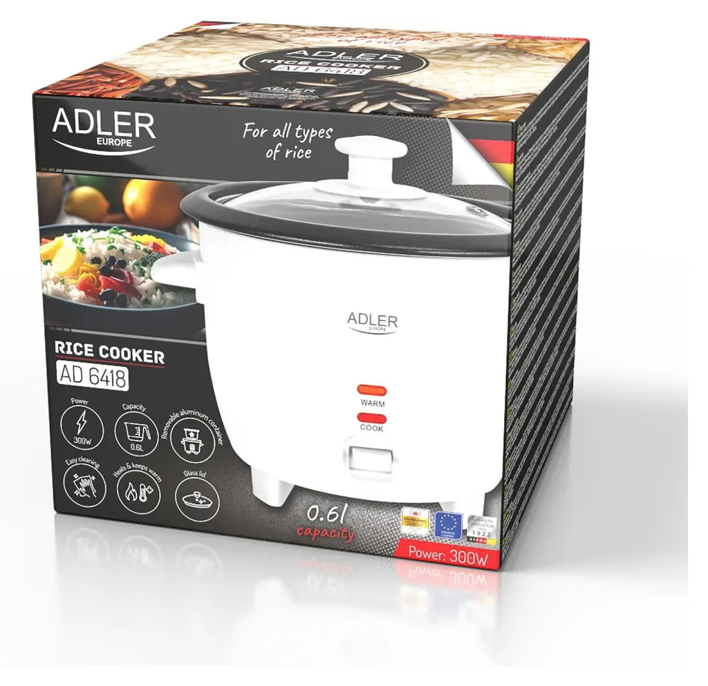 Riz Inratable avec le Cuiseur Adler 0,6L - Fini le Riz Brûlé ou Trop Collant