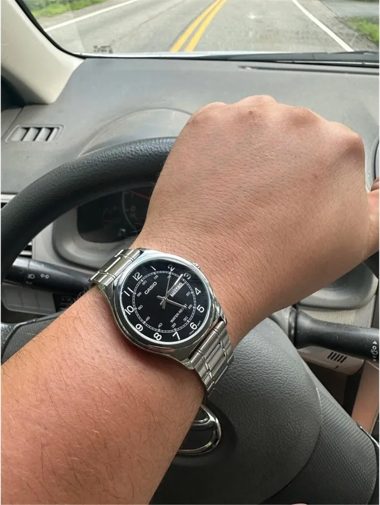 Casio MTPV006D1B2UDF Orologio Analogico Uomo Quadrante Nero - 3