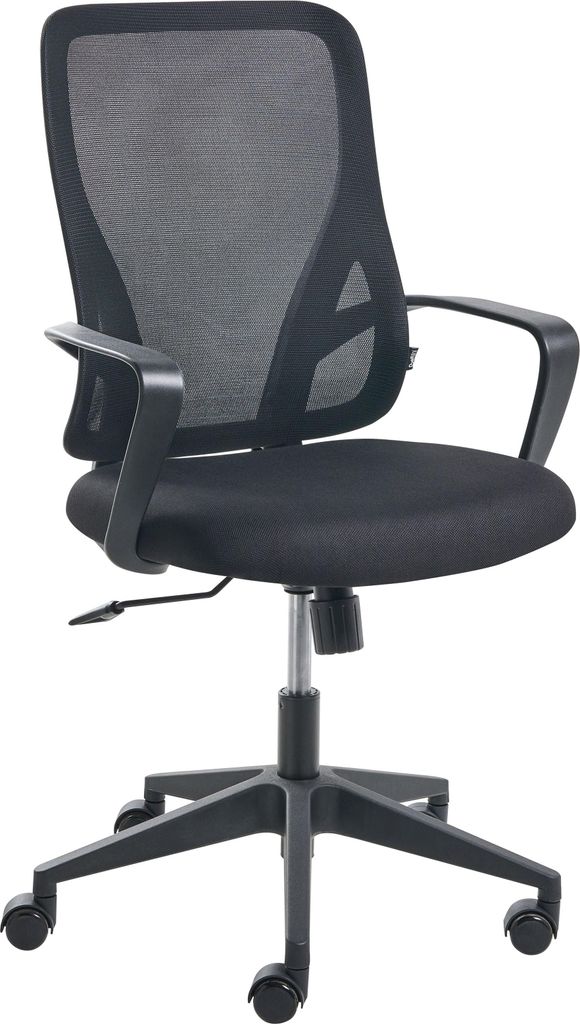 BELIANI Bürostuhl Schwarz aus Mesh Stoff Höhenverstellbar Drehbar Wipp Funktion Modernes Design Schreibtischstuhl Drehstuhl für Home Office Büro