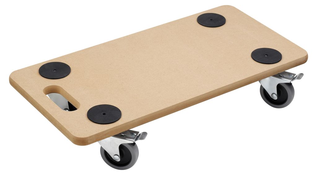 Metafranc Transportroller 590 x 290 mm 200 kg Tragkraft MDF-Platte mit TPE-Rollen