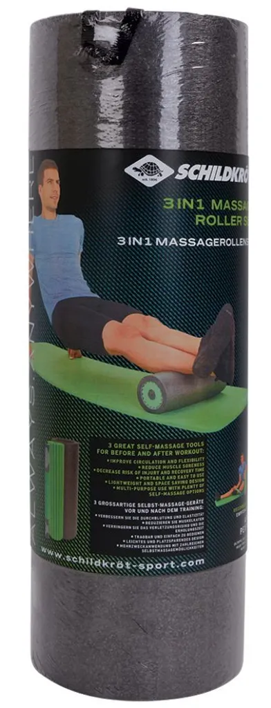 Rouleau de Massage 3 en 1 SK Fit Lyne avec Surface Texturée Antiglisse