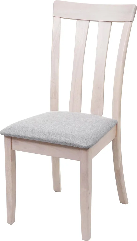 Lot de 2 chaises confortables en tissu et bois massif pour salle à manger