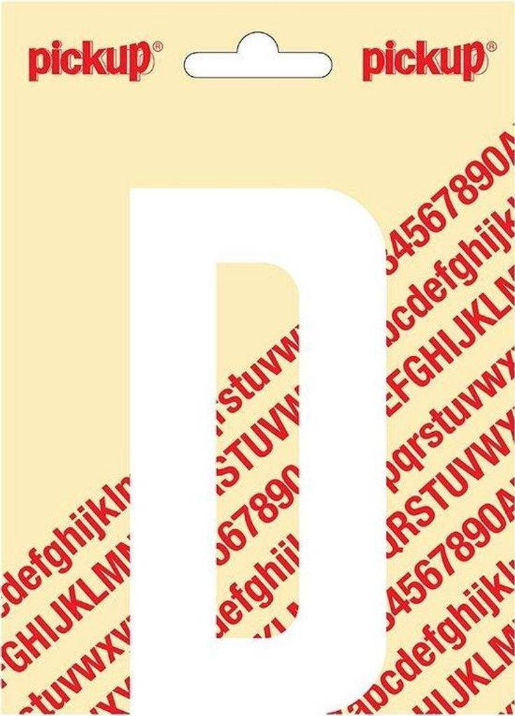 Sticker Nobel Sticker weiß Buchstabe D weiß - Pickup