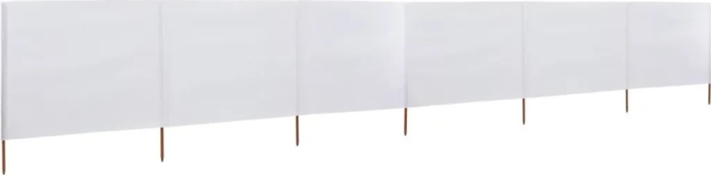 Frangivento 6 Pannelli Bianco 800x80 cm | Paravento Esterno The Living Store