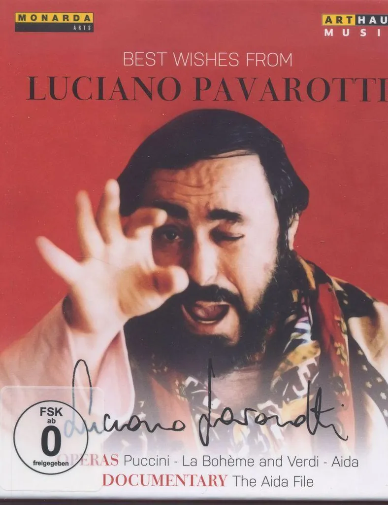 Voix d'Exception Luciano Pavarotti Album Vœux avec Livret Illustré