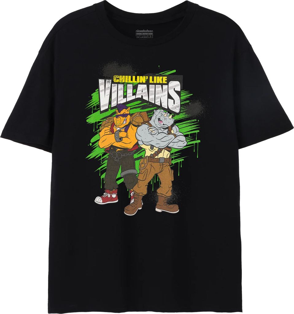 Teenage Mutant Ninja Turtles - "Villains" T-Shirt für Herren NS7803 (L) (Schwarz)