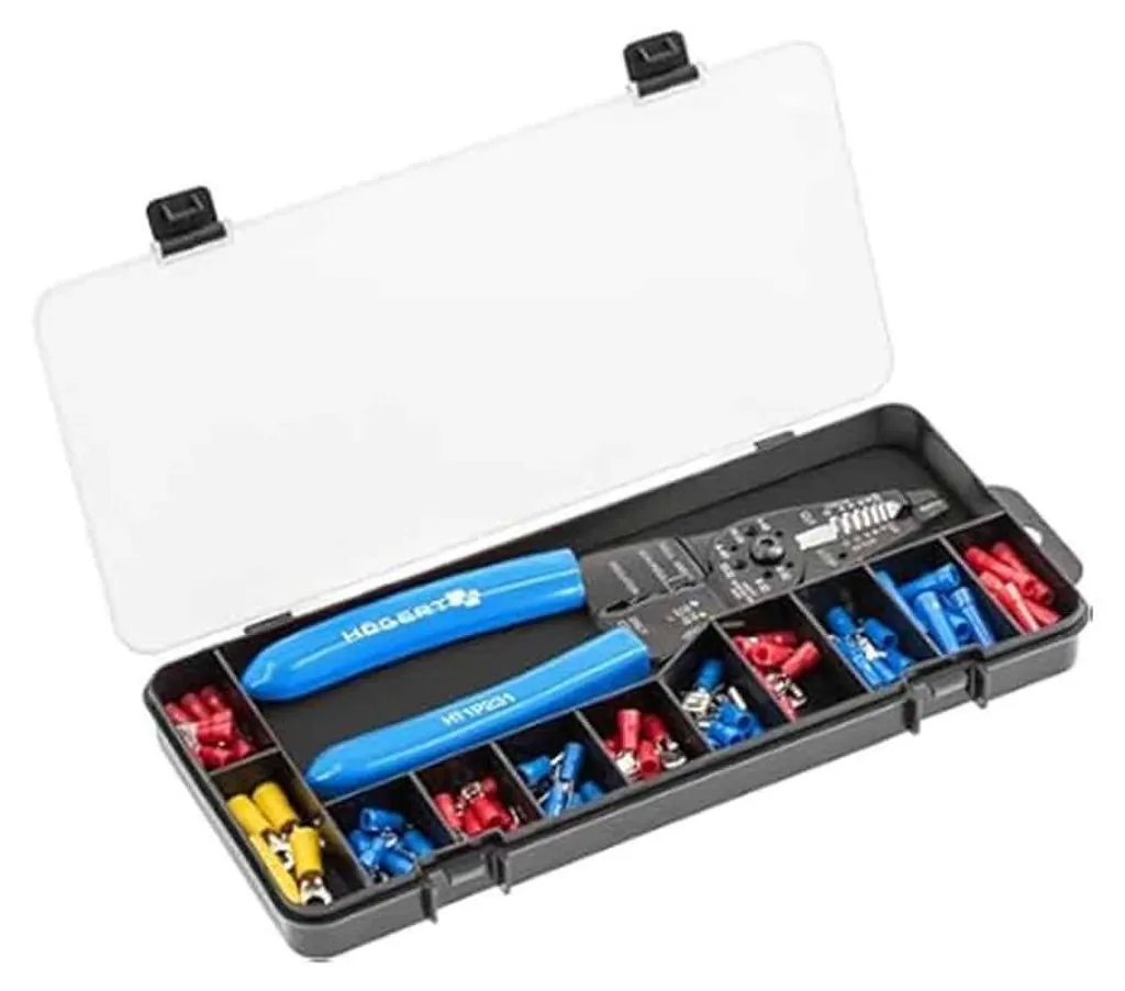 Pince pour Cosses D-Work 175mm + 150 Cosses - Sertissage Pro Acier
