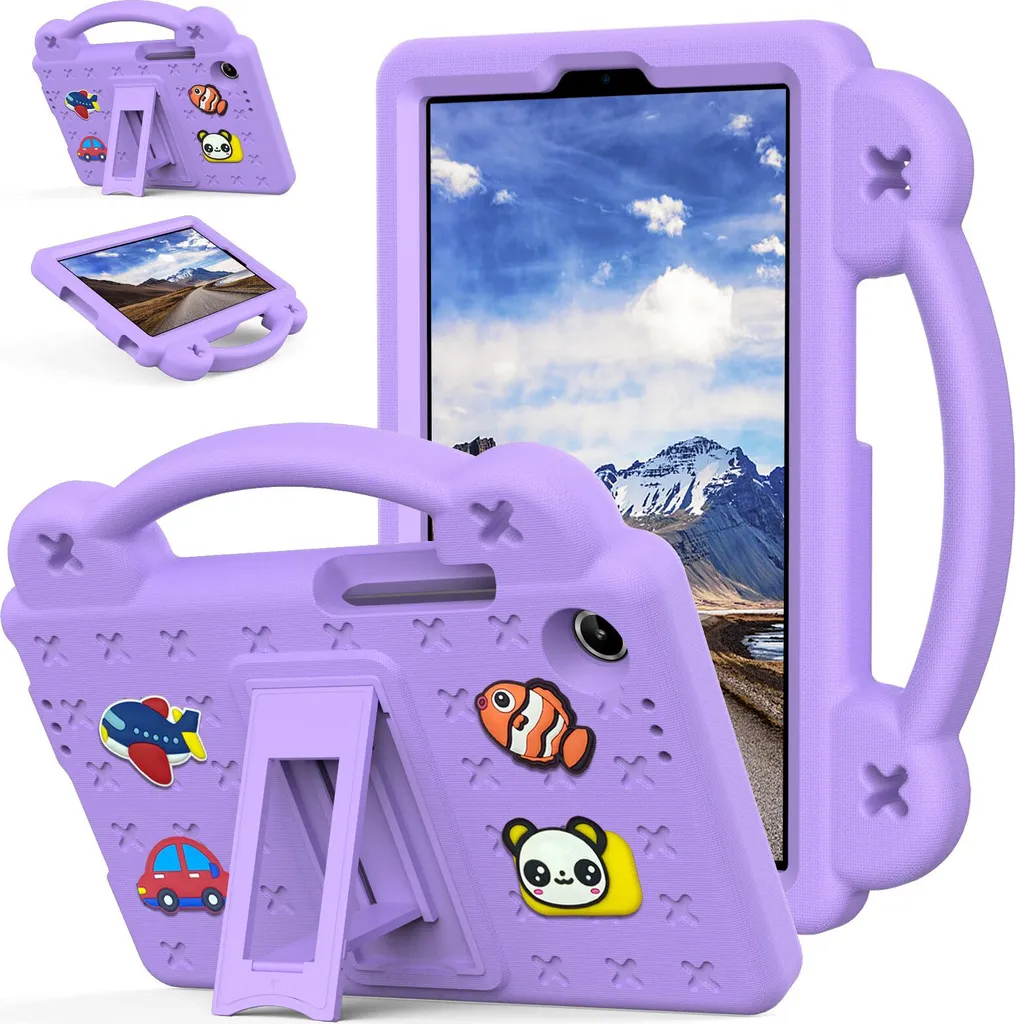 Offerta Custodia Lenovo Tab K9 8.7 Bambini Antiurto Viola Stand