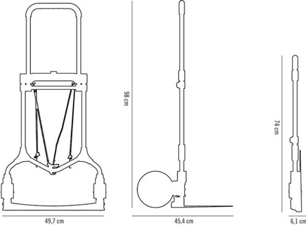 Sackkarre Cargo Point Stahl/Aluminium, 90 kg