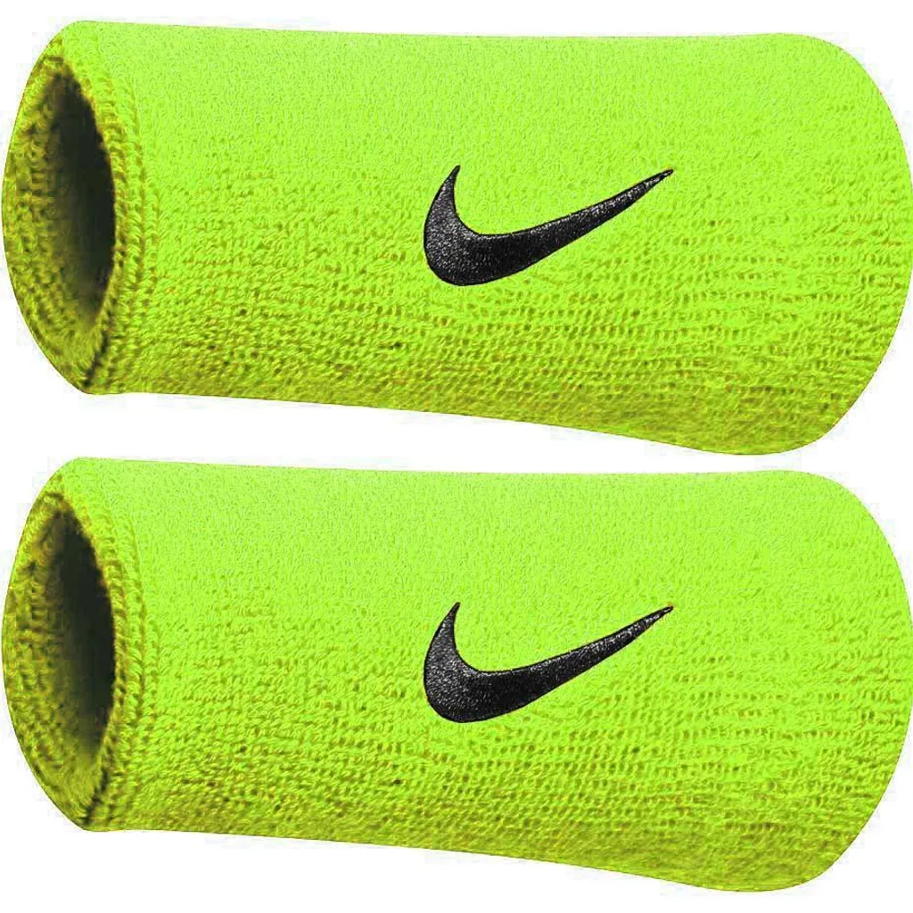 Nike Bracelets de Tennis MR238 Citron Vert pour Homme et Femme Lot x2