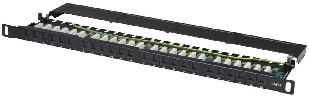 Patch panel 24 ports Cat6 blindé idéal pour optimiser un rack 19 - 7