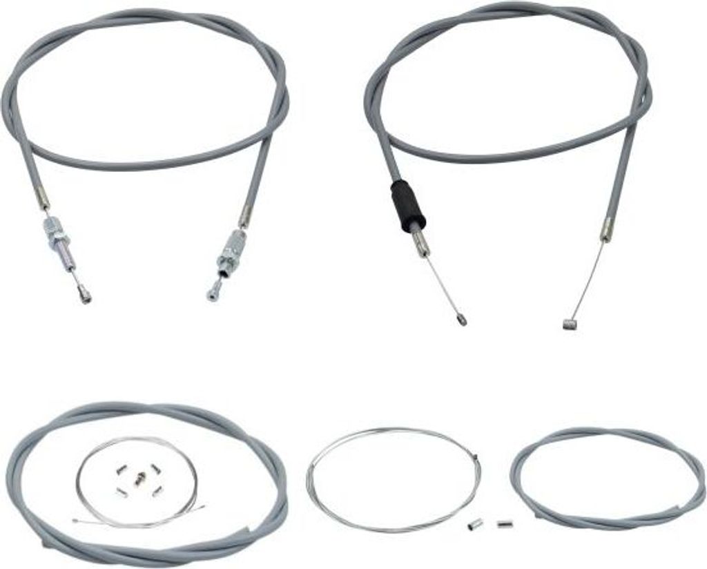 Bowdenzug Set grau 4-teilig für Hercules Prima 2 4 / M 1 2 3 4 / C 1 2 3 / P1 (Automatik)
