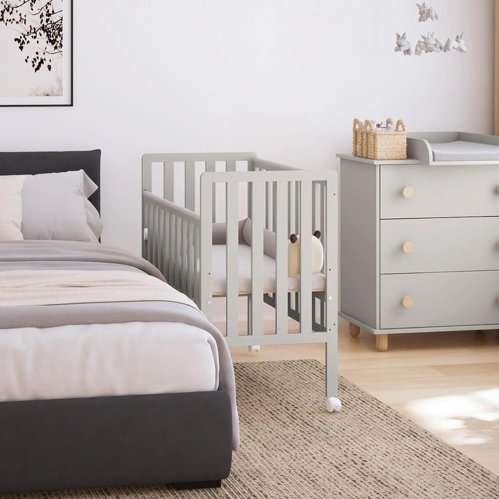 ZEE BAMBI Kašmír prístavná detská postieľka 100x50 cm s Obrázok produktu 