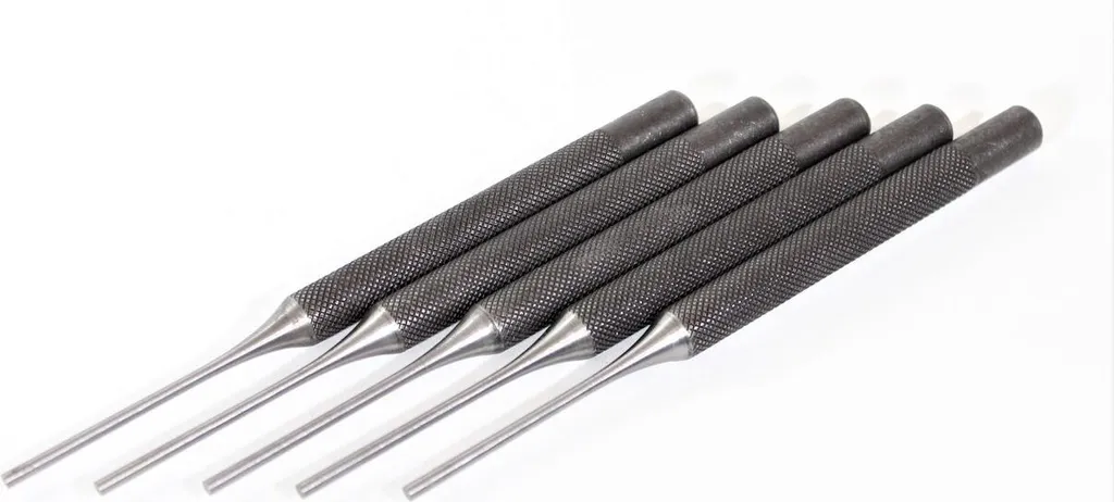 Set 5x Punzone Rennsteig 150x10x3 mm | Acciaio Temprato per Officina