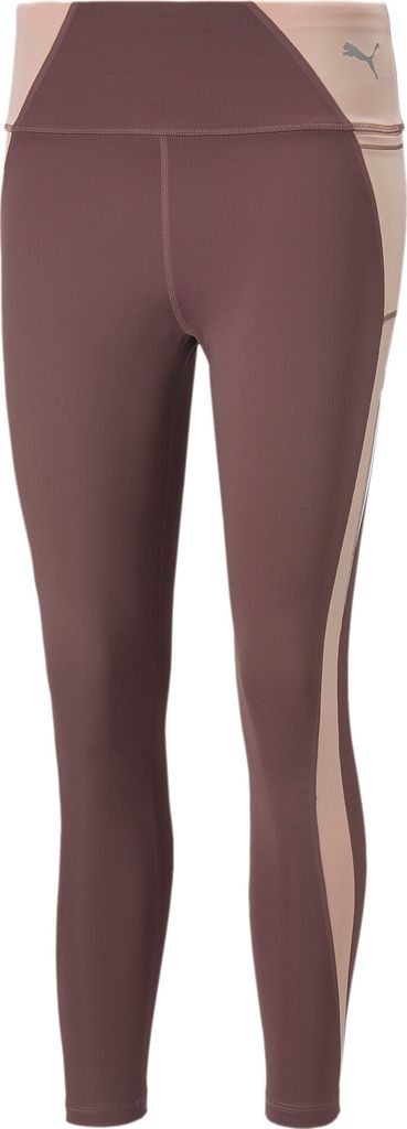 PUMA Damen Hose Sporthose Trainingshose Fitnesshose Leggings Evostripe Tights, Farbe:Violett, Artikel:-75 dusty plum, Größe:L