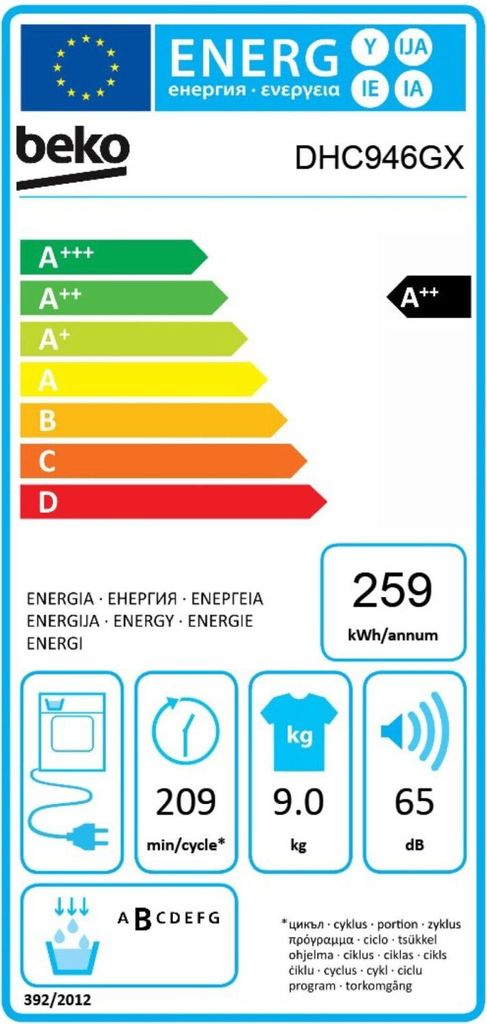 Beko DHC946GX Kondens-Wäschetrockner Produktbild 4