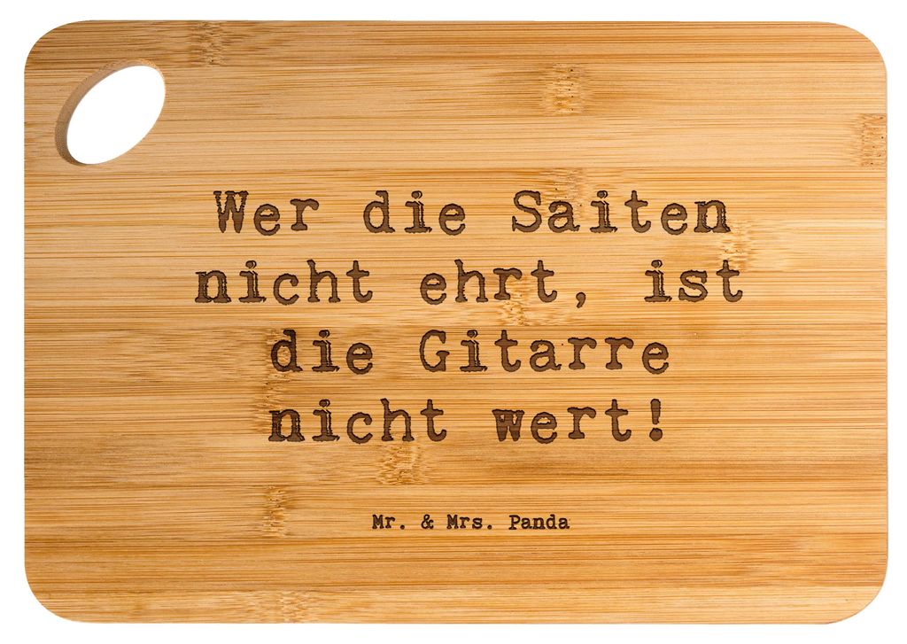 Mr. & Mrs. Panda snackbrett Spruch Gitarre Wert - Transparent - Geschenk, Musiker, Melodie, Abenteuer, Frühstücksbrettchen, Lernen, Küchenbrett,...
