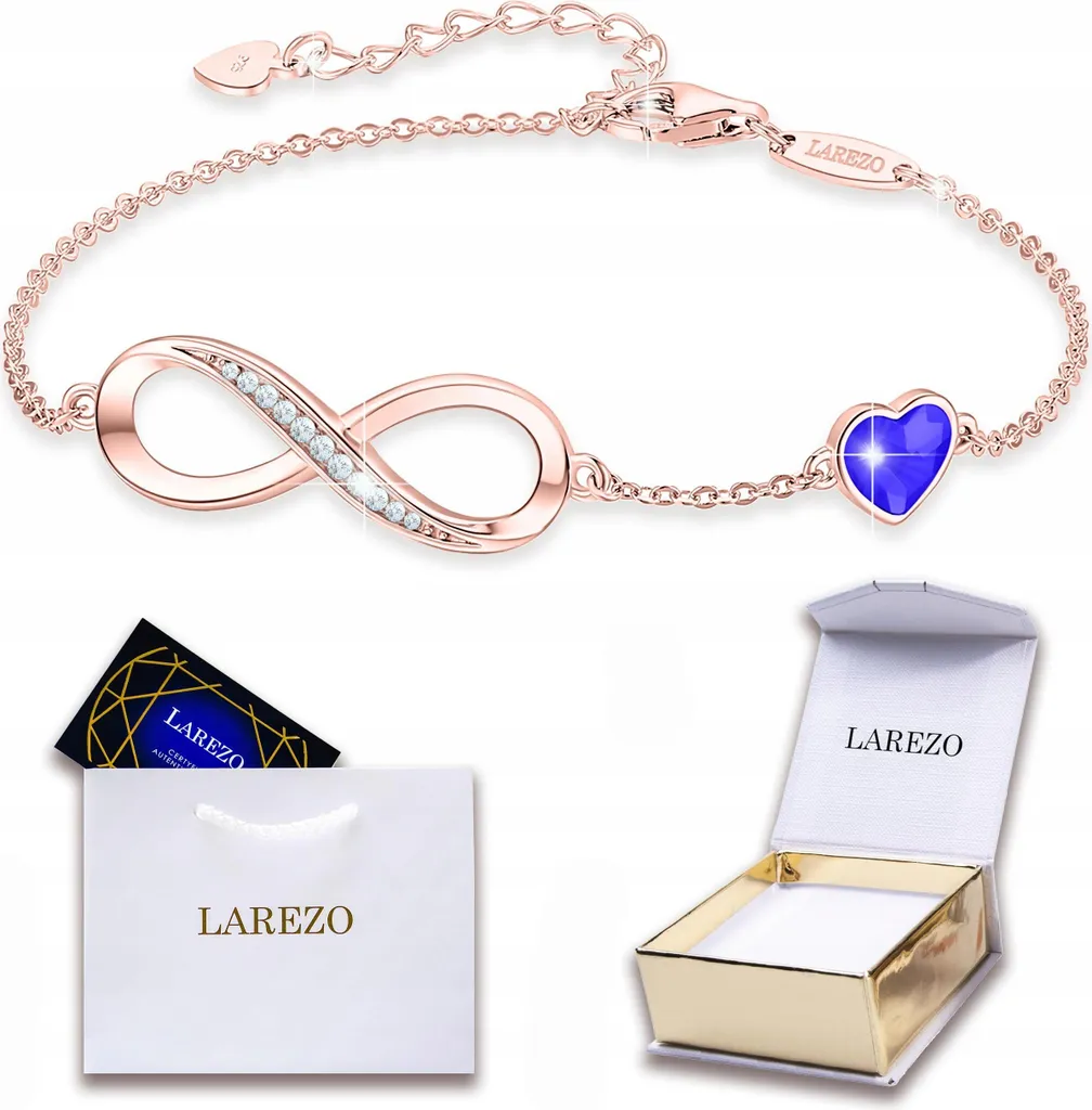 Bracciale A Catena Infinito Con Zirconi Cubici Per Donna - Regalo Per Matrimonio E Anniversario