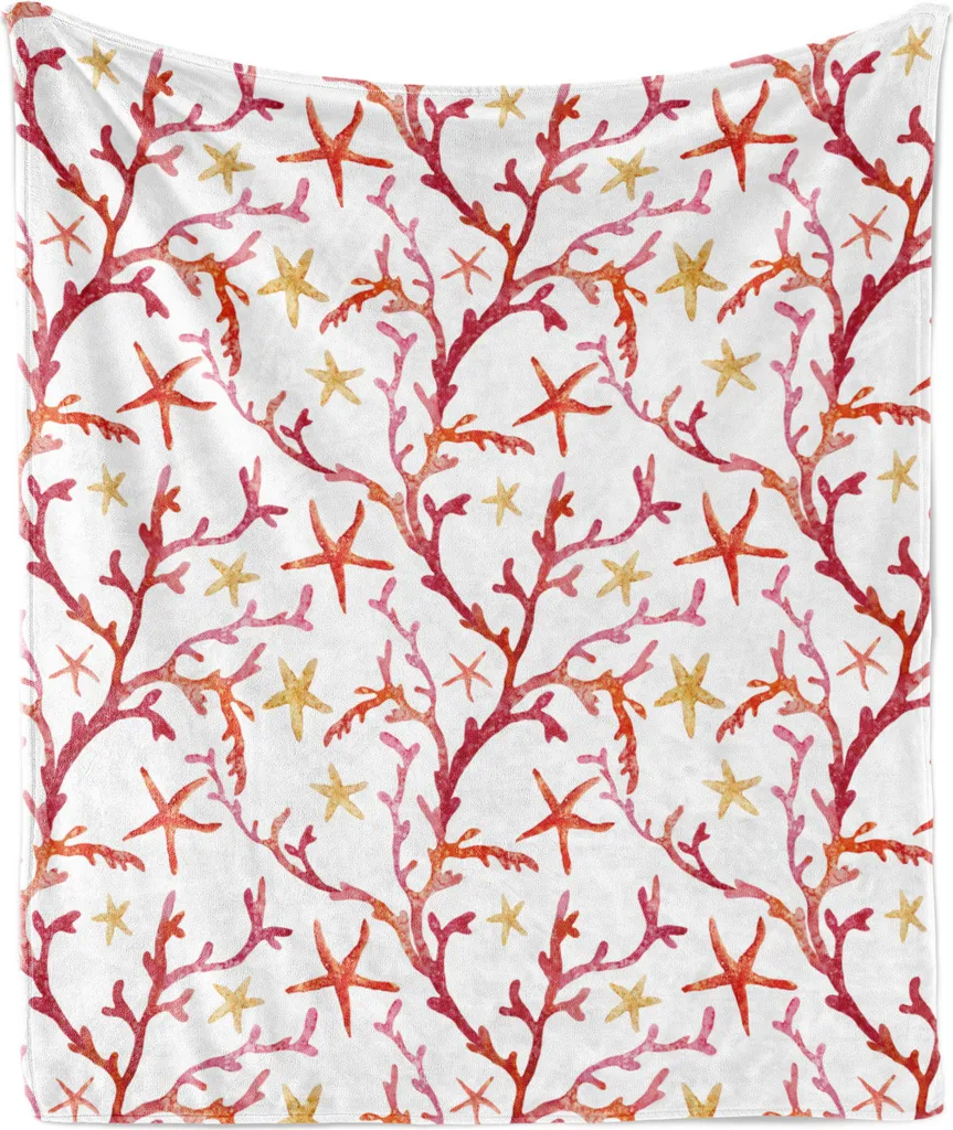 Offerta Coperta Pile ABAKUHAUS 175x230 | Motivo Marino Conchiglie