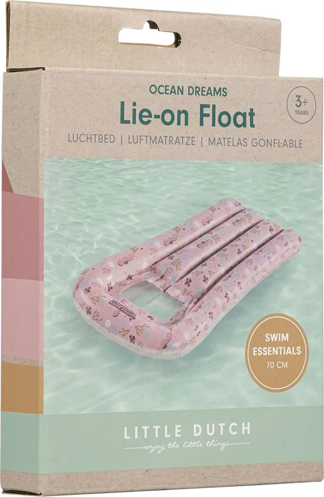 Little Dutch Ocean Dreams Airbed 67 cm Pink - Matelas gonflable enfant