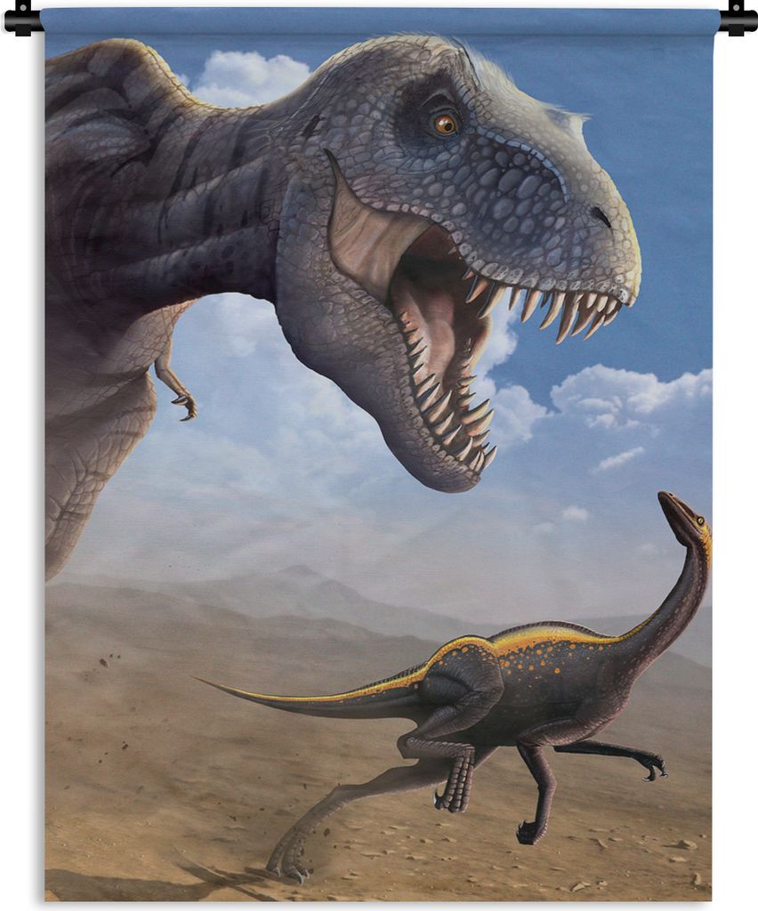 MuchoWow Wandteppich Wandbehang Dino - Wildlife - Zeichnung - Kinder - Kinder - Kinder 60x80 cm Tapisserie Dekoration Wandtuch - Decke - Wandtüc...