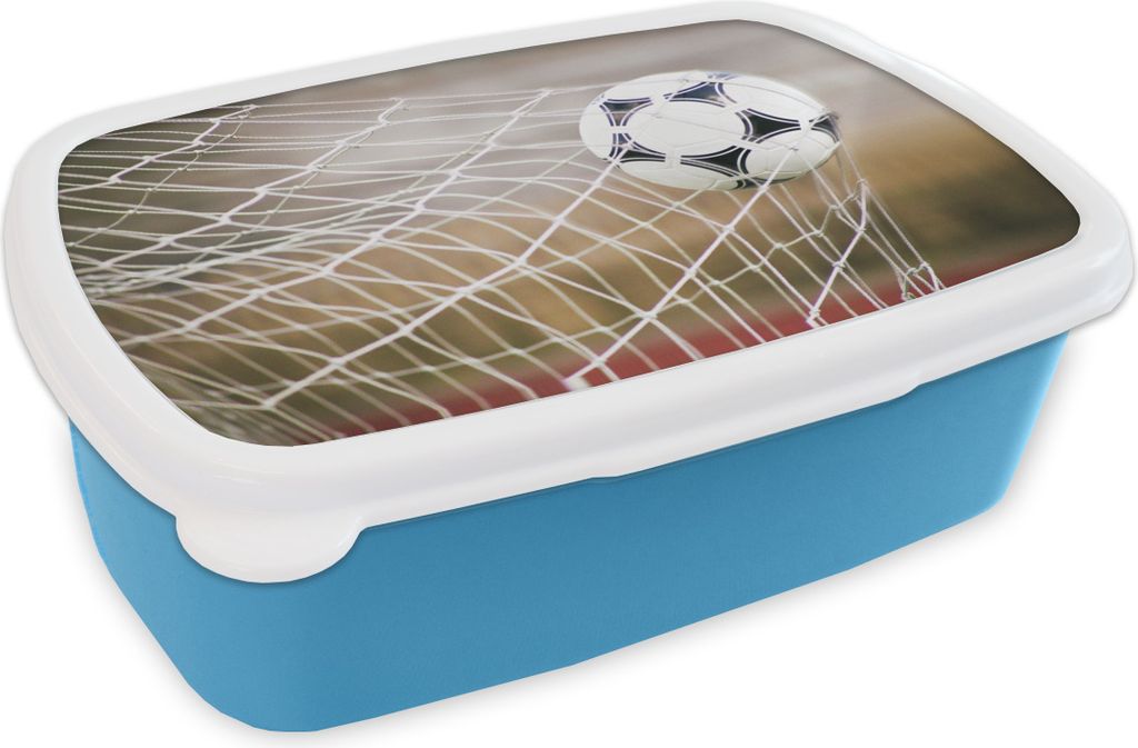 KitchenYeah® Lunchbox Brotzeit Brotdose 17x11 cm Ball im Produktbild 