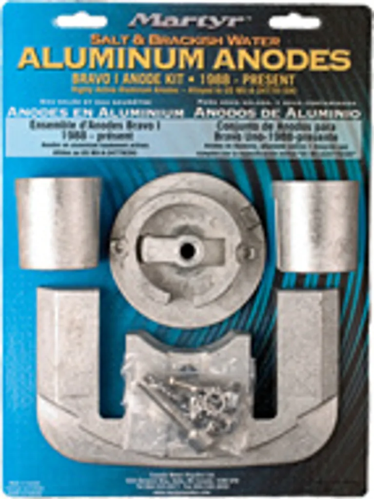 Kit anode Allpa Zinc Bravo-1 >1988 haute densité pour eau de mer